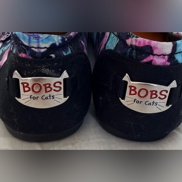 Bobs for Cats Skechers cat in space slip on canvas loafers memory foam 9 EUC - Picture 2 of 9